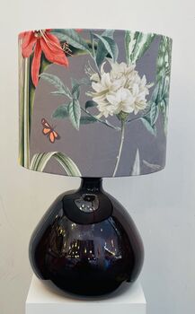 Mulberry 29cm Recycled Handmade Glass Table Lamp, 4 of 7
