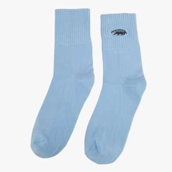 Women's Woodland Animals Embroidered Cotton Ankle Socks Five Pack, 3 of 7