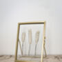 Gold Antique Pressed Flower Frame: Natural Wheat Small, thumbnail 1 of 7