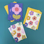 Floral Blank Card Set With Three Of Each Design, thumbnail 1 of 4