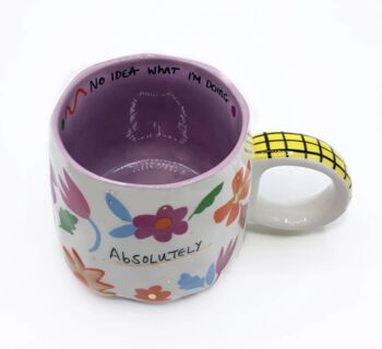 'Absolutely No Idea' Floral Ceramic Cup, 4 of 6