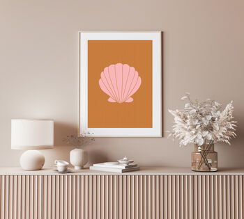 Boho Shell Wall Print Unframed, 2 of 2