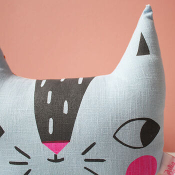 Screen Printed Cat Cushion, 8 of 11