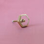 G Decor Elton Gold Brass Clear Glass Pull Knobs, thumbnail 4 of 4