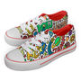 Comic Pattern Colour In Children's Shoes, thumbnail 4 of 9