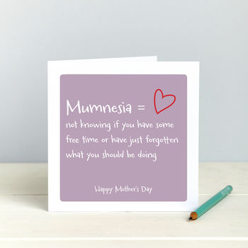 Mother's Day Card: Mumnesia, 2 of 3