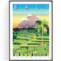 Bali, Indonesia Illustrated Travel Print, thumbnail 1 of 3