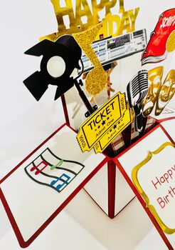 Theatre Themed 3D Birthday Card, 4 of 5