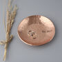 9th Annniversary Gift Handmade Round Copper Dish, thumbnail 1 of 7