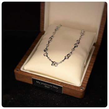 Silver Or Gold Personalised Snaffle Bit Necklace, 4 of 10