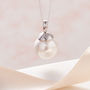 Pearl Pendant Necklace In Silver, thumbnail 1 of 8