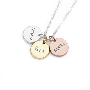 Personalised My Family Discs Necklace, 6 of 7