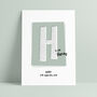 Retro Letter Personalised Typography Name Print, thumbnail 8 of 10