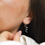 Sterling Silver Bold Coil Drop Earrings, thumbnail 8 of 11