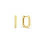 Mini Squared Oval Hoops, thumbnail 1 of 5