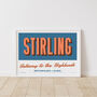 Personalised Stirling Retro Favourite City Travel Print, thumbnail 3 of 7