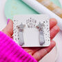 Super Sparkly Silver Glitter Shooting Star Earrings, thumbnail 1 of 3