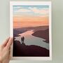 'Sunrise Over The Lake District' A4 Print, thumbnail 5 of 5
