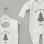 Personalised First Christmas Baby Set, thumbnail 2 of 2