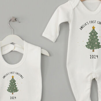 Personalised First Christmas Baby Set, 2 of 2