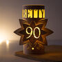 80th Birthday Personalised Star Lantern Centrepiece, thumbnail 2 of 10