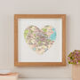 Personalised Location Amsterdam Map Heart Print, thumbnail 3 of 6