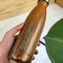 Personalised Wood Finish Water Bottle, thumbnail 1 of 7
