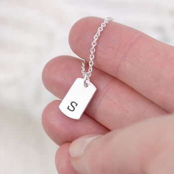 Personalised Initial Tag Necklace, 3 of 8