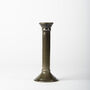 Handmade Dark Green Ceramic Tall Taper Candlestick, thumbnail 2 of 3