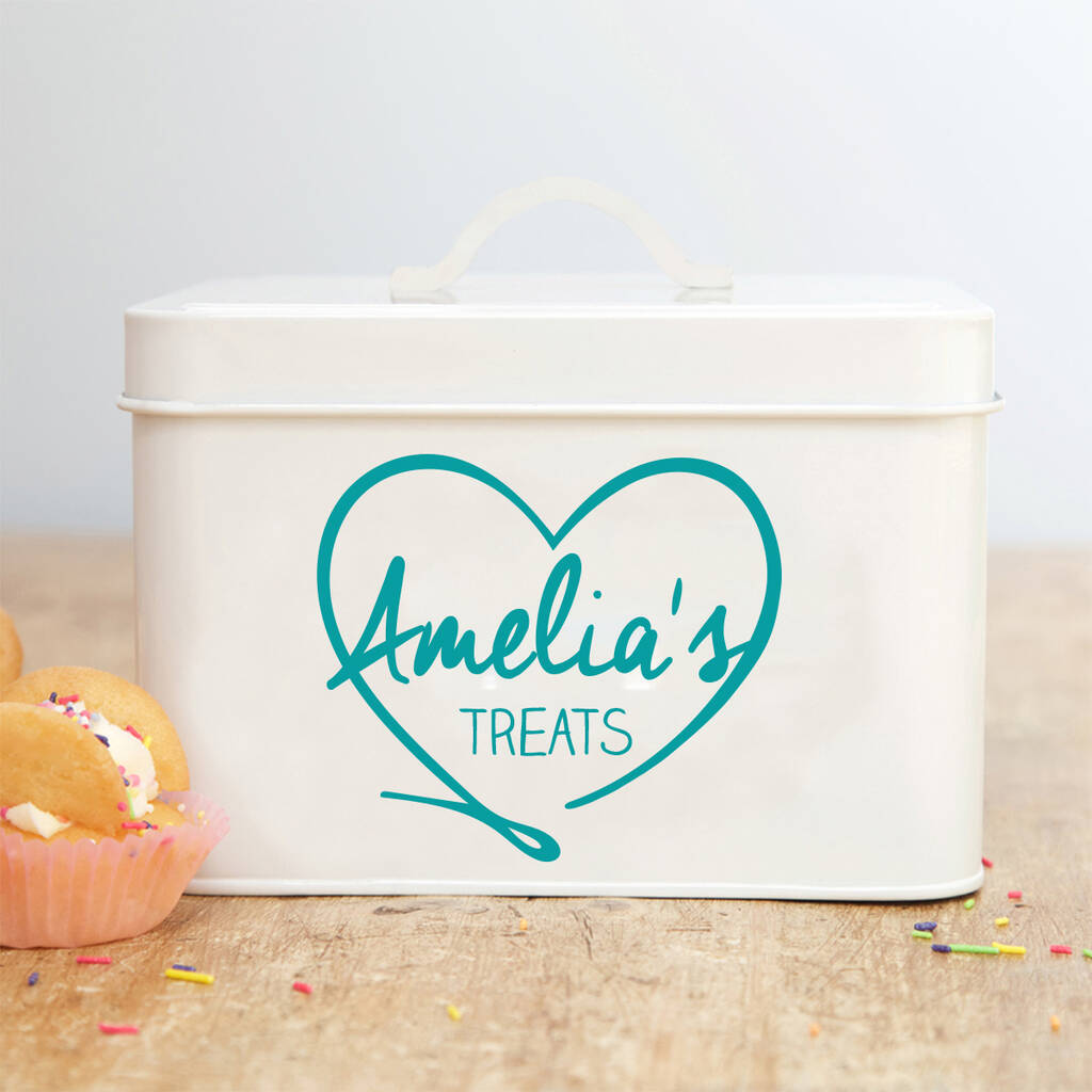 Personalised Heart Design Treat Tin, 1 of 4