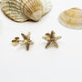 9ct Gold Starfish Earrings, thumbnail 2 of 9