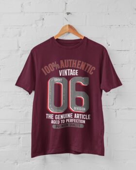 'Authentic Vintage 2006' 18th Birthday Gift T Shirt, 4 of 7
