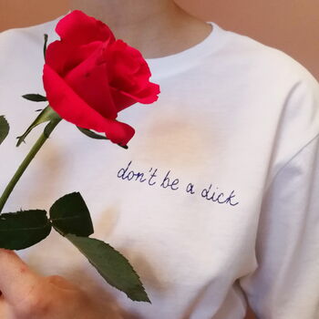 Personalised Hand Embroidered Unisex T Shirt, 8 of 12