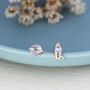 Mismatched Rocket And Planet Stud Earrings In Sterling Silver, thumbnail 5 of 11