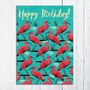 Birthday Scarlet Ibis Card, thumbnail 2 of 2