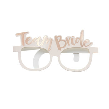Rose Gold Team Bride Hen Party Funglasses, 2 of 3