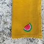 Bespoke Embroidered Fruit Linen Napkin, thumbnail 5 of 9