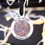 Location Map Hanging Christmas Tree Decoration, thumbnail 1 of 3