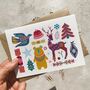 Scandinavian Christmas Cards And Envelopes Set Of Eight, thumbnail 2 of 10