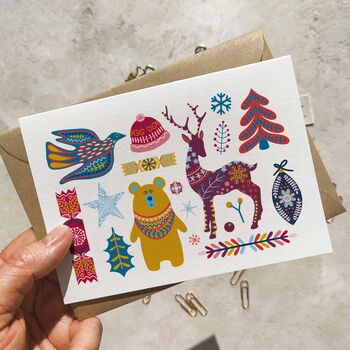 Scandinavian Christmas Cards And Envelopes Set Of Eight, 2 of 10
