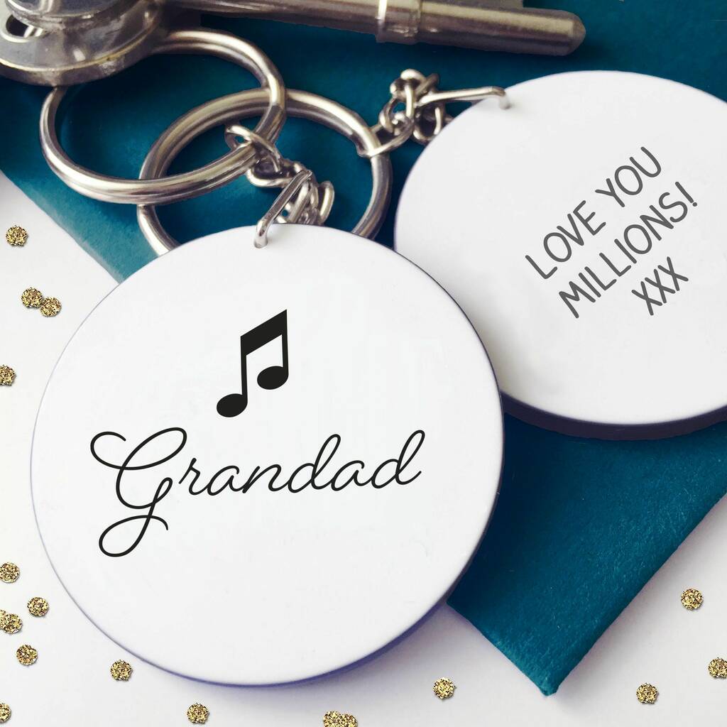 Image of Design Your Own Father's Day Keyring For Grandad