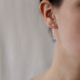 Forget Me Not Freshwater Pearl Stud Earrings, thumbnail 3 of 12