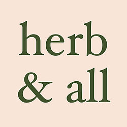 herb & all black text logo