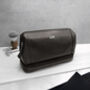 Personalised Men's Leather Initial Wash Bag, thumbnail 2 of 8