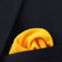 Wedding Handmade 100% Polyester Knitted Tie In Yellow, thumbnail 8 of 8