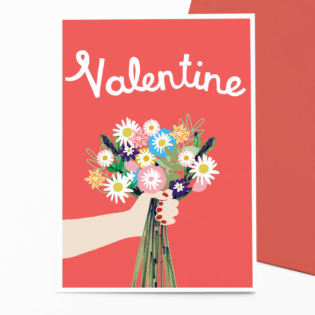 Valentine Bouquet Card