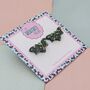 Black Bat Glitter Halloween Resin Studs, thumbnail 2 of 4