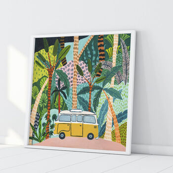 Jungle Camper Van Art Print, 3 of 6