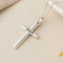 Personalised Sterling Silver Cross Necklace, thumbnail 1 of 12