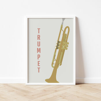 Trumpet Print | Instrument Music Poster, 5 of 10